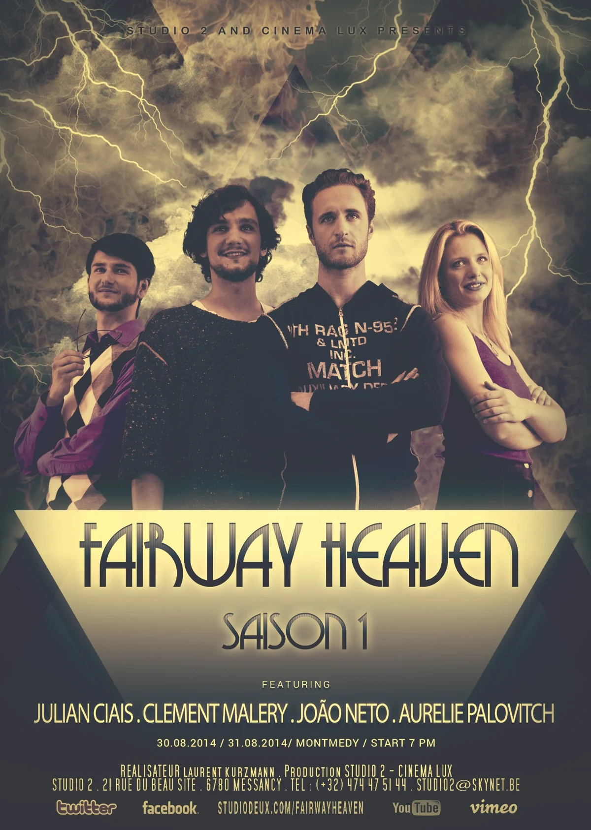 Affiche originale de Fairway Heaven, saison 1, avec quatre interprètes